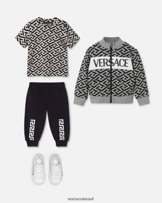 יְלָדִים Versace אפור & הדפס חולצת טריקו לתינוק לה גרקה הַלבָּשָׁה N8T21910