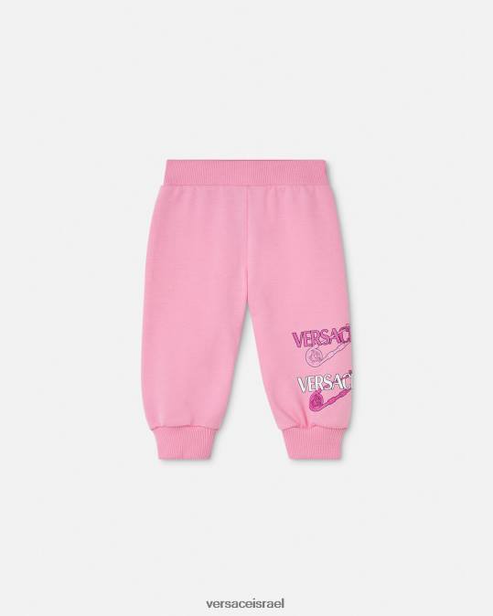 יְלָדִים Versace וָרוֹד מכנסי טרנינג לתינוק עם סיכת ביטחון הַלבָּשָׁה N8T21917