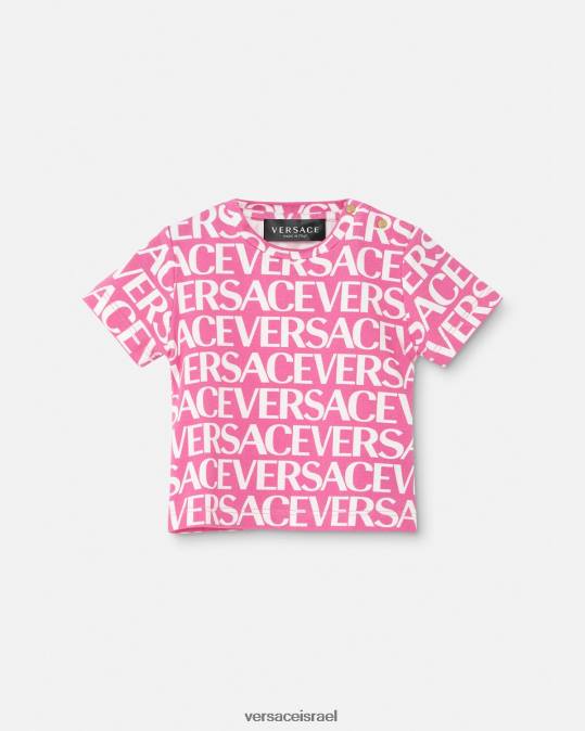 יְלָדִים Versace ורוד & הדפס חולצת טריקו לתינוק הַלבָּשָׁה N8T21920