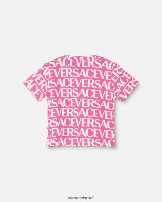 יְלָדִים Versace ורוד & הדפס חולצת טריקו לתינוק הַלבָּשָׁה N8T21920