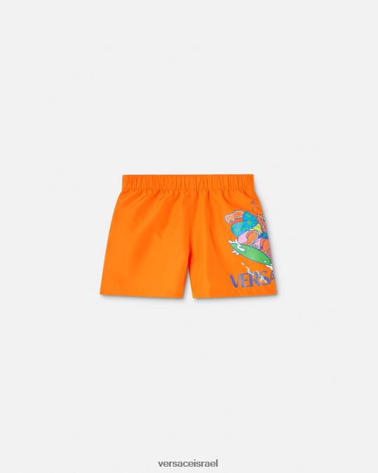 יְלָדִים Versace תפוז מכנסי ים קצרים לתינוק מדוזה סאני הַלבָּשָׁה N8T21928