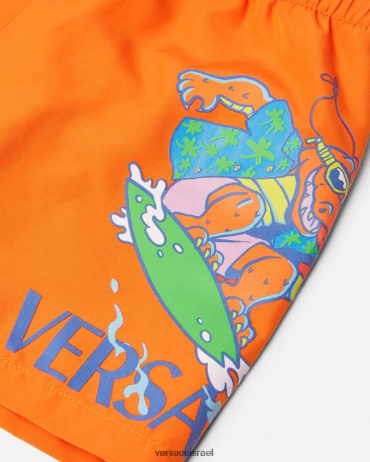 יְלָדִים Versace תפוז מכנסי ים קצרים לתינוק מדוזה סאני הַלבָּשָׁה N8T21928