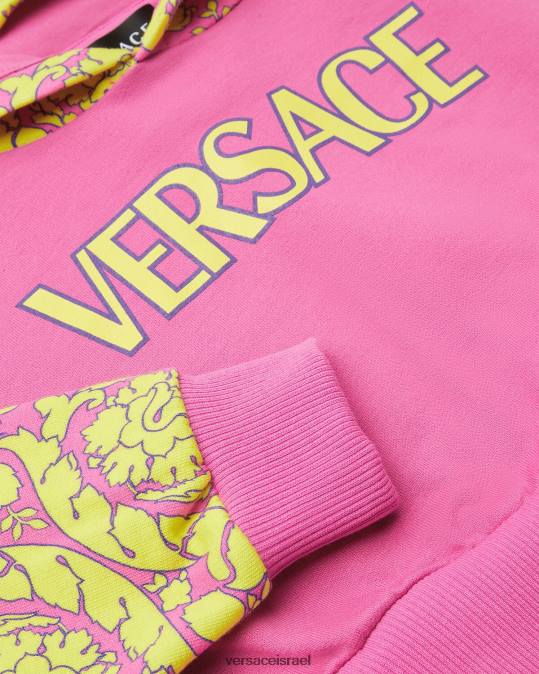 יְלָדִים Versace וָרוֹד קפוצ'ון צללית בארוקו הַלבָּשָׁה N8T21930