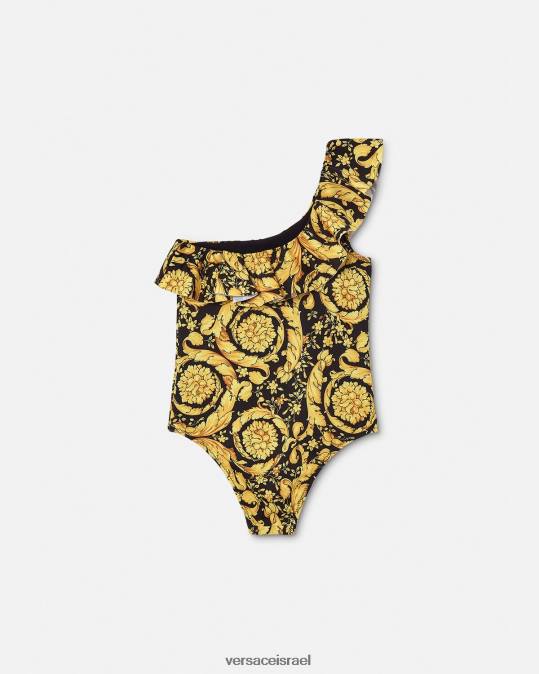 יְלָדִים Versace הדפס בגד ים מחלק אחד של בארוקו הַלבָּשָׁה N8T21959