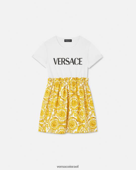 יְלָדִים Versace הדפס שמלת טריקו של בארוק הַלבָּשָׁה N8T21984