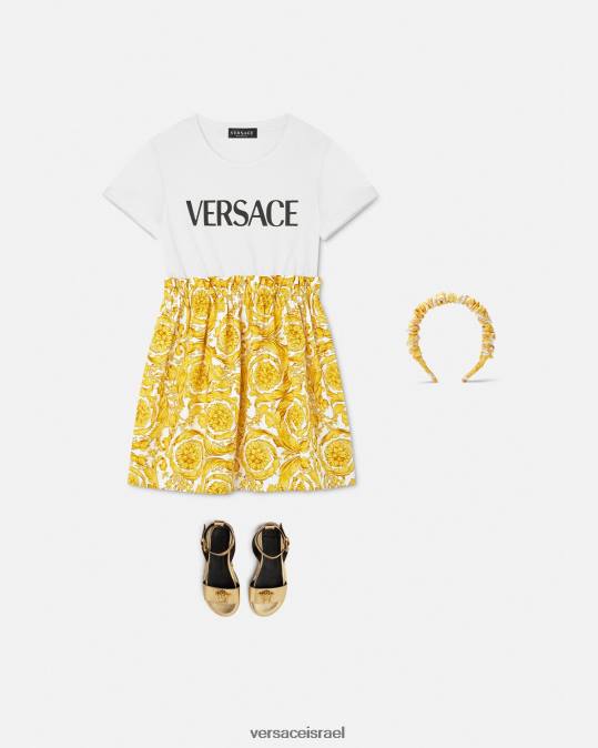 יְלָדִים Versace הדפס שמלת טריקו של בארוק הַלבָּשָׁה N8T21984