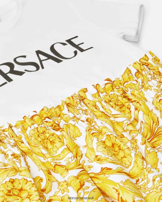 יְלָדִים Versace הדפס שמלת טריקו של בארוק הַלבָּשָׁה N8T21984
