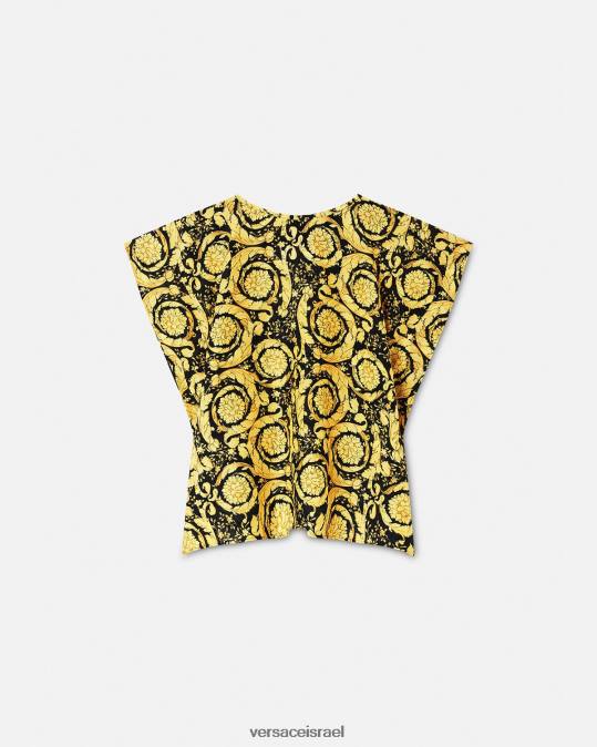יְלָדִים Versace הדפס כיסוי לבגדי ים בארוקו הַלבָּשָׁה N8T21985