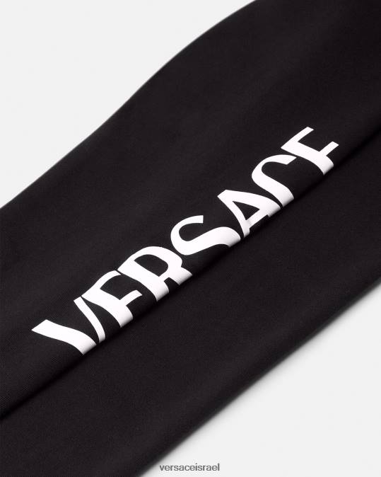 יְלָדִים Versace שָׁחוֹר חותלות לוגו הַלבָּשָׁה N8T22015