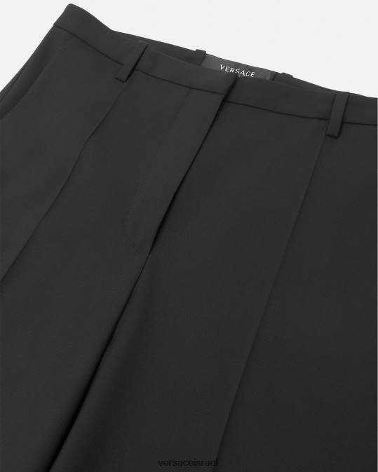 נשים Versace שָׁחוֹר מכנסיים רחבים הַלבָּשָׁה N8T2202