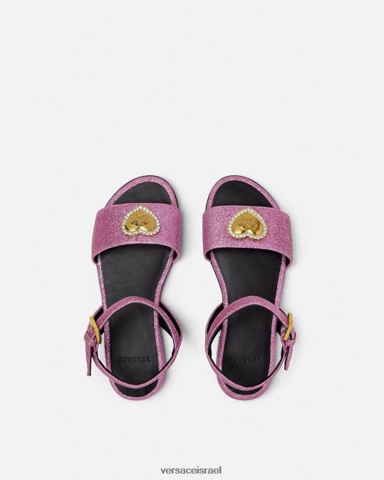 יְלָדִים Versace וָרוֹד סנדלי מדוזה לבבי קריסטל נַעַל N8T22039