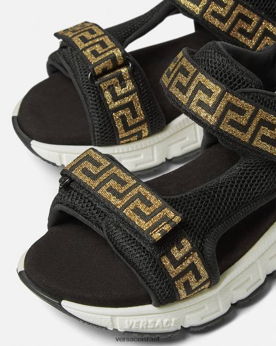 יְלָדִים Versace שָׁחוֹר סנדלי גרקה נַעַל N8T22048