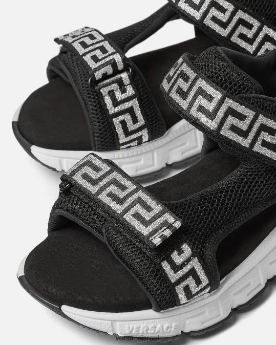 יְלָדִים Versace שָׁחוֹר סנדלי גרקה נַעַל N8T22049