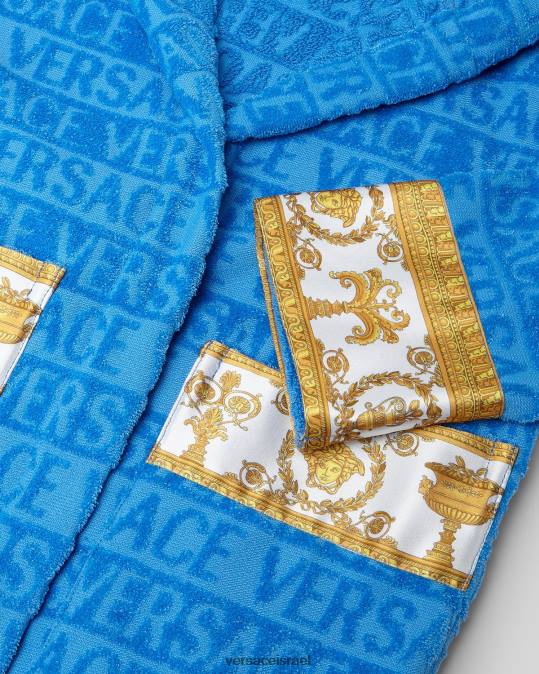 יְלָדִים Versace כחול בהיר חלוק רחצה שלם הַלבָּשָׁה N8T22064
