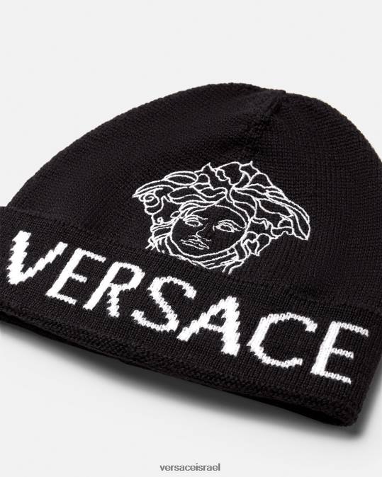 יְלָדִים Versace שָׁחוֹר כפת לוגו מדוזה אביזרים N8T22078
