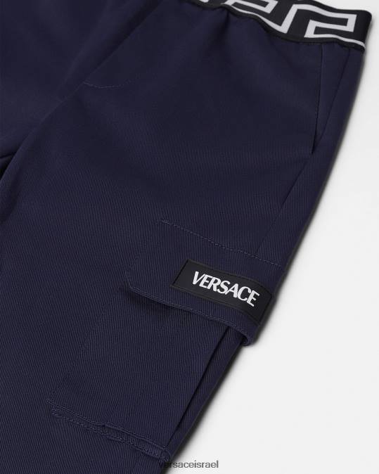 יְלָדִים Versace כְּחוֹל מכנסי גרקה הַלבָּשָׁה N8T22101