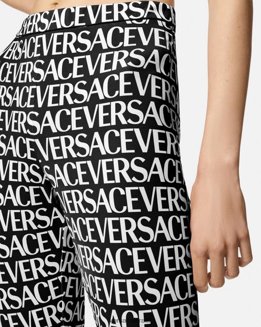נשים Versace שחור & הדפס חותלות מכל עבר הַלבָּשָׁה N8T2211