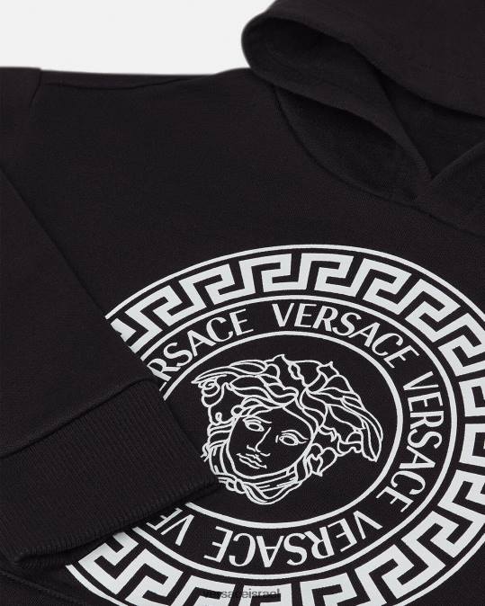 יְלָדִים Versace שָׁחוֹר קפוצ'ון מדוזה הַלבָּשָׁה N8T22120