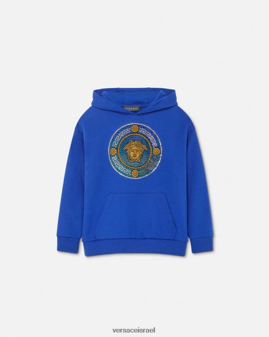 יְלָדִים Versace כחול מלכותי קפוצ'ון מדוזה קריסטל הַלבָּשָׁה N8T22129