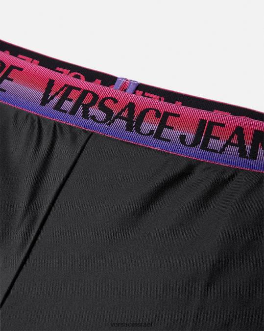 נשים Versace שָׁחוֹר חותלות לוגו הַלבָּשָׁה N8T22149