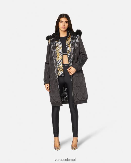נשים Versace שָׁחוֹר חולצת טריקו עם שרוולים ארוכים הַלבָּשָׁה N8T22153