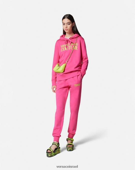 נשים Versace ורוד פוקסיה מכנסי טרנינג לוגו הַלבָּשָׁה N8T22176