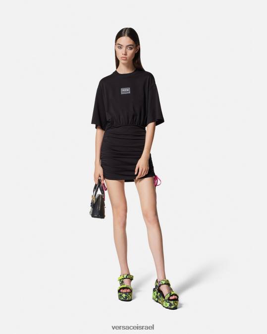 נשים Versace שָׁחוֹר שמלת חולצת טריקו מספר חתיכה הַלבָּשָׁה N8T22192