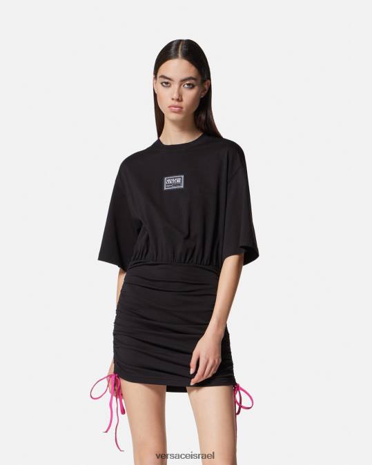 נשים Versace שָׁחוֹר שמלת חולצת טריקו מספר חתיכה הַלבָּשָׁה N8T22192