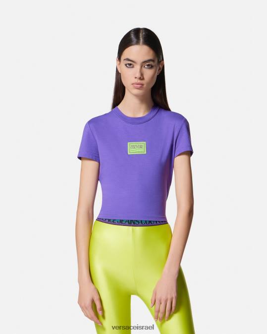 נשים Versace סָגוֹל חולצת טריקו מספר חתיכה הַלבָּשָׁה N8T22227