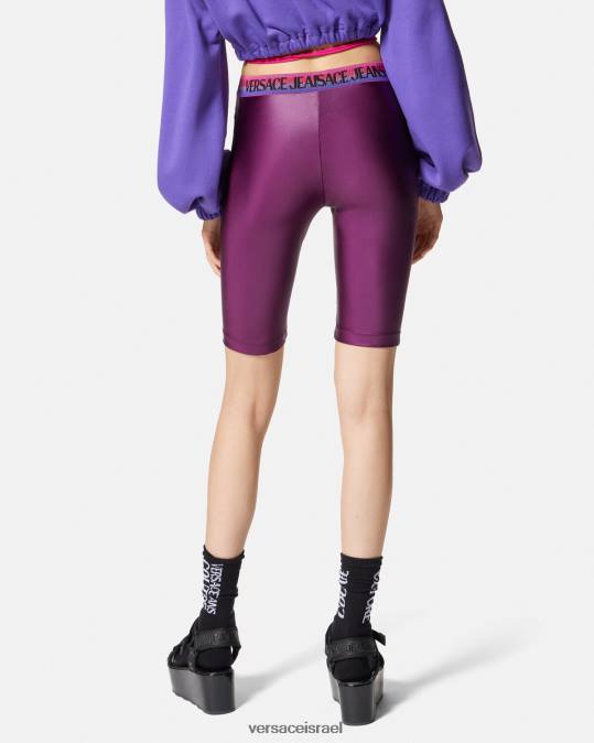 נשים Versace סָגוֹל מכנסי אופניים עם לוגו הַלבָּשָׁה N8T22242