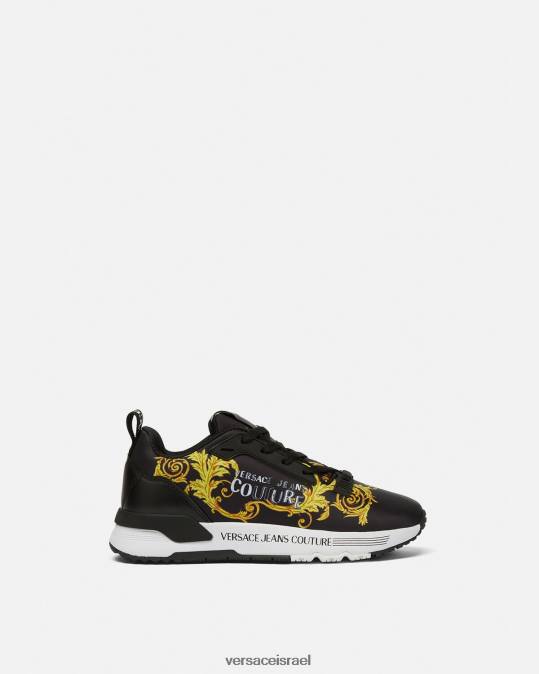 נשים Versace זהב שחור לוגו קוטור נעלי ספורט דינמיות נַעַל N8T22280