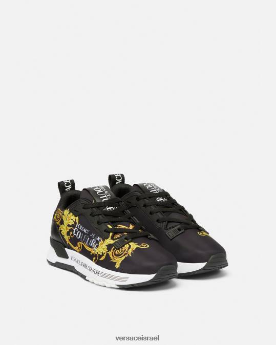 נשים Versace זהב שחור לוגו קוטור נעלי ספורט דינמיות נַעַל N8T22280