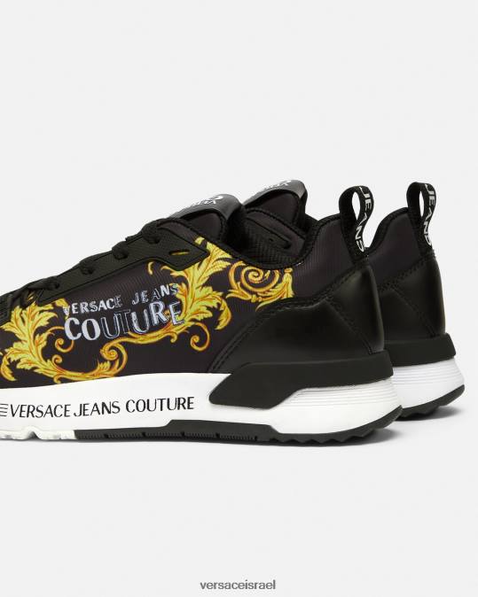 נשים Versace זהב שחור לוגו קוטור נעלי ספורט דינמיות נַעַל N8T22280