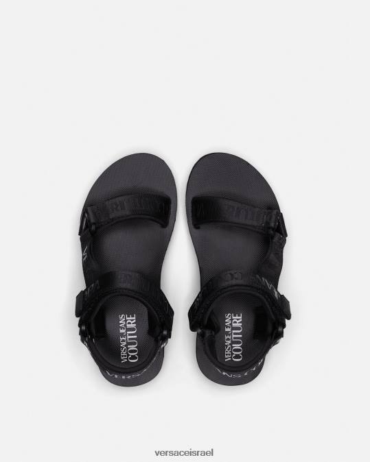 נשים Versace שָׁחוֹר סנדלי מיאמי נַעַל N8T22297