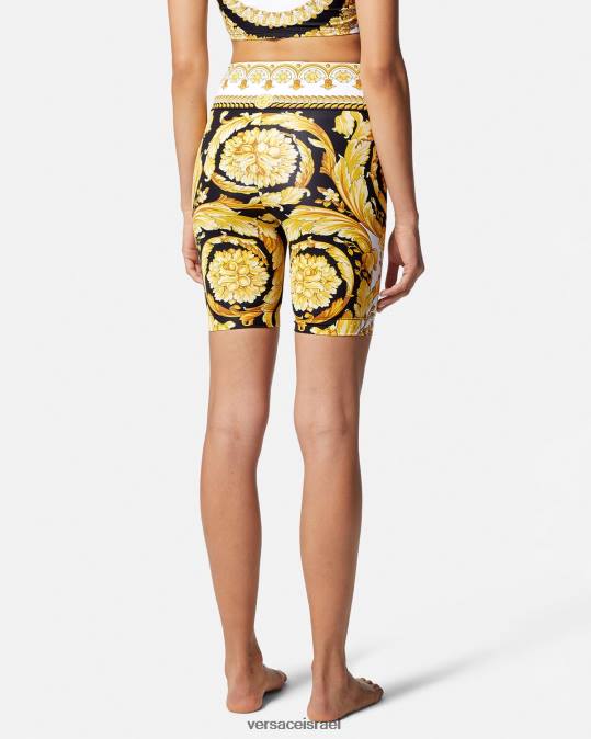 נשים Versace הדפס מכנסי אופניים קצרי כושר בארוק הַלבָּשָׁה N8T2230