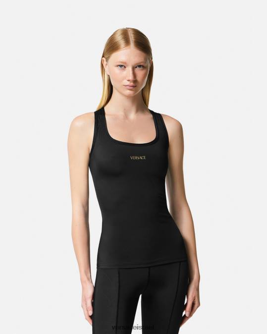 נשים Versace שָׁחוֹר גופייה הַלבָּשָׁה N8T2234