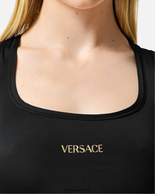 נשים Versace שָׁחוֹר גופייה הַלבָּשָׁה N8T2234