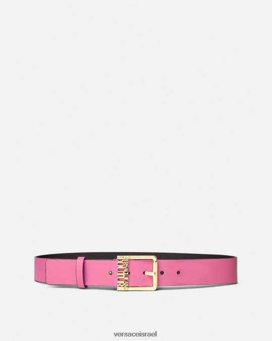 נשים Versace ורוד פוקסיה חגורת לוגו אביזרים N8T22355