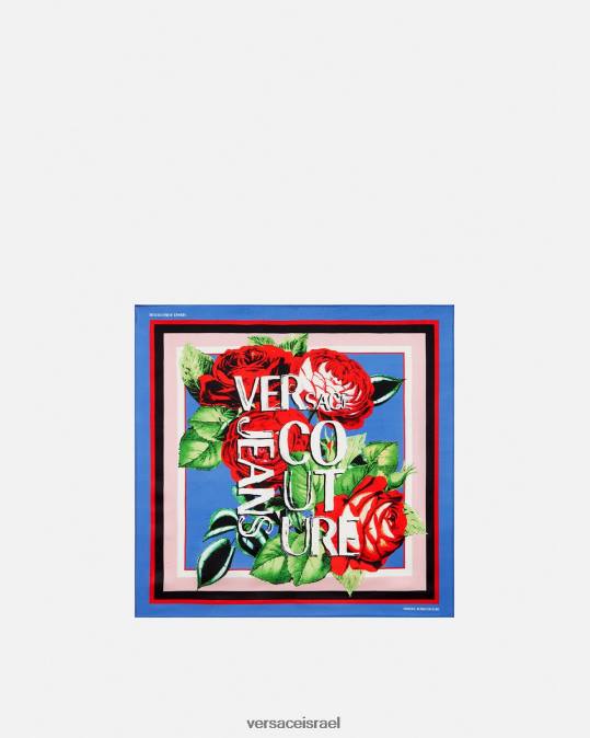 נשים Versace סַסגוֹנִיוּת לוגו ורדים משי פוולד אביזרים N8T22358