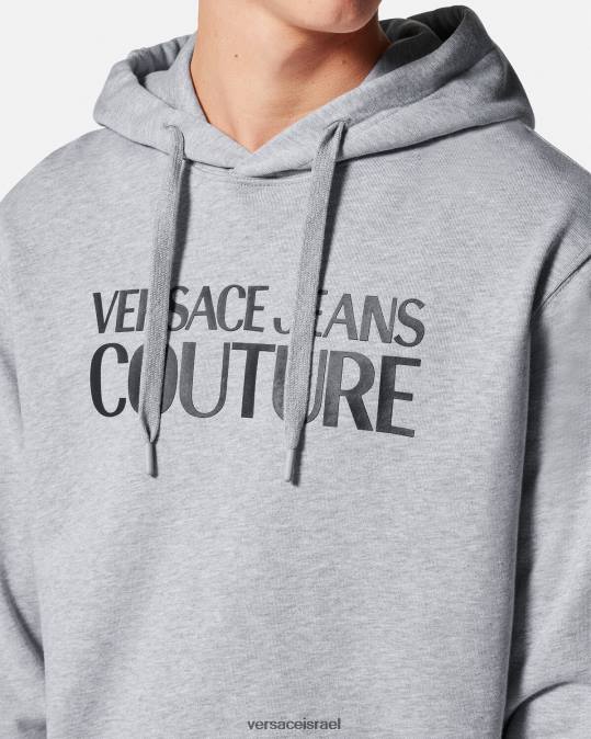 גברים Versace אפור קפוצ'ון לוגו הַלבָּשָׁה N8T22378