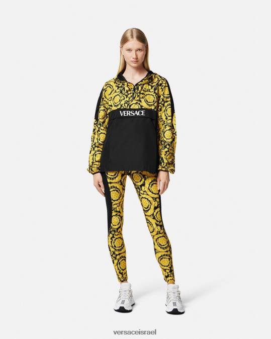 נשים Versace שָׁחוֹר חותלות בארוק הַלבָּשָׁה N8T2241