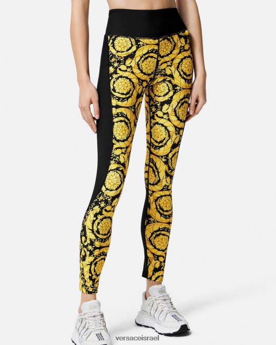 נשים Versace שָׁחוֹר חותלות בארוק הַלבָּשָׁה N8T2241