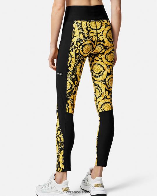 נשים Versace שָׁחוֹר חותלות בארוק הַלבָּשָׁה N8T2241