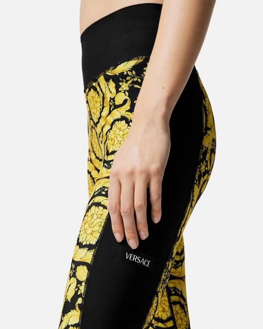 נשים Versace שָׁחוֹר חותלות בארוק הַלבָּשָׁה N8T2241