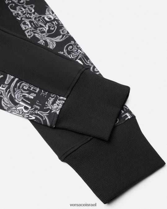 גברים Versace שָׁחוֹר מכנסי טרנינג עם לוגו קוטור הַלבָּשָׁה N8T22426
