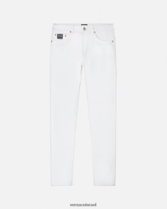 גברים Versace לבן ג'ינס לוגו הַלבָּשָׁה N8T22440