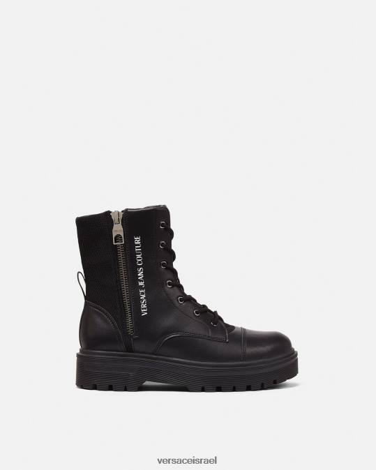 גברים Versace שָׁחוֹר מגפונים עם לוגו נַעַל N8T22464