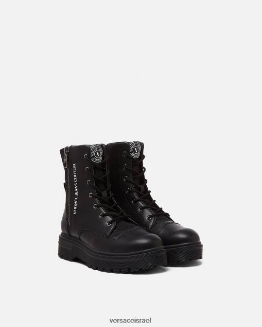 גברים Versace שָׁחוֹר מגפונים עם לוגו נַעַל N8T22464