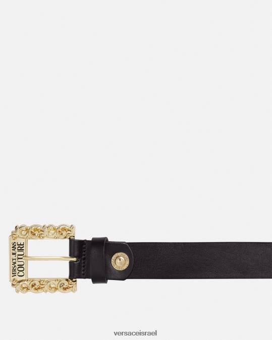 גברים Versace שָׁחוֹר חגורה דקה בארוק אביזרים N8T22481