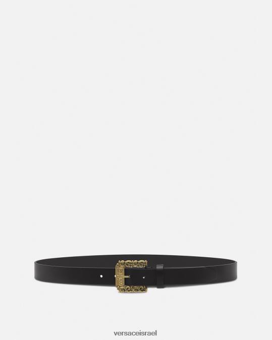 גברים Versace זהב שחור חגורת אבזם בארוק אביזרים N8T22485